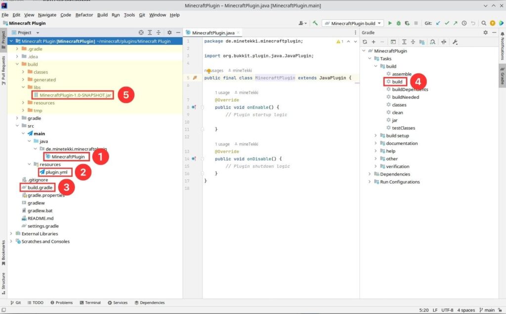 Minecraft Plugin in Intellij programmieren