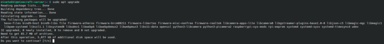 Linux apt upgrade